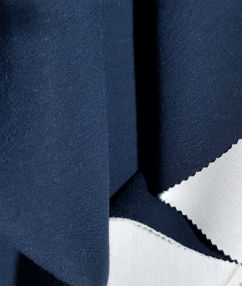 Reversible Stretch Spacer Fabric - Navy / White