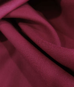 Wool Blend Panama Fabric - Burgundy