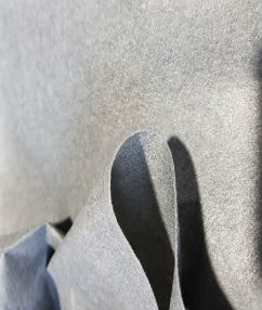 Felt Lining Interlinear Fabric | Anthracite Grey