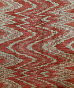 Ikat Terracotta Upholstery Fabric