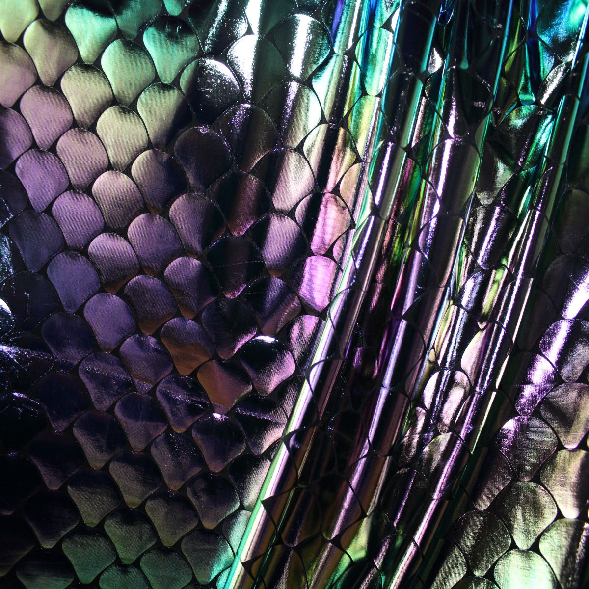 Fish Scale Foil Fabric Fabric UK