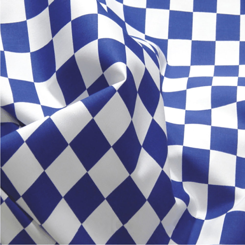 Chequered Flag -1 inch squares | Fabric UK