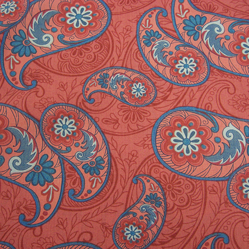Cotton Lawn Paisley Design Fabric UK