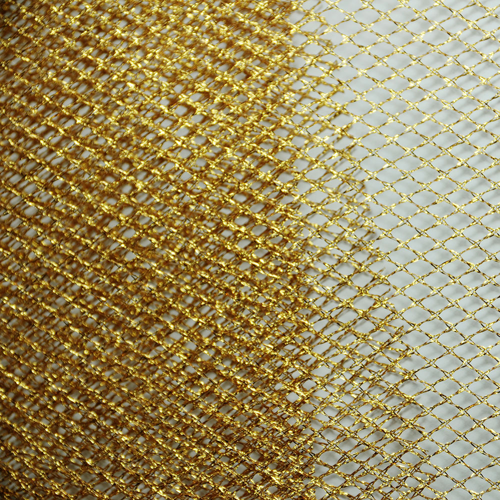 Silver and Gold Mesh (X190) Fabric UK