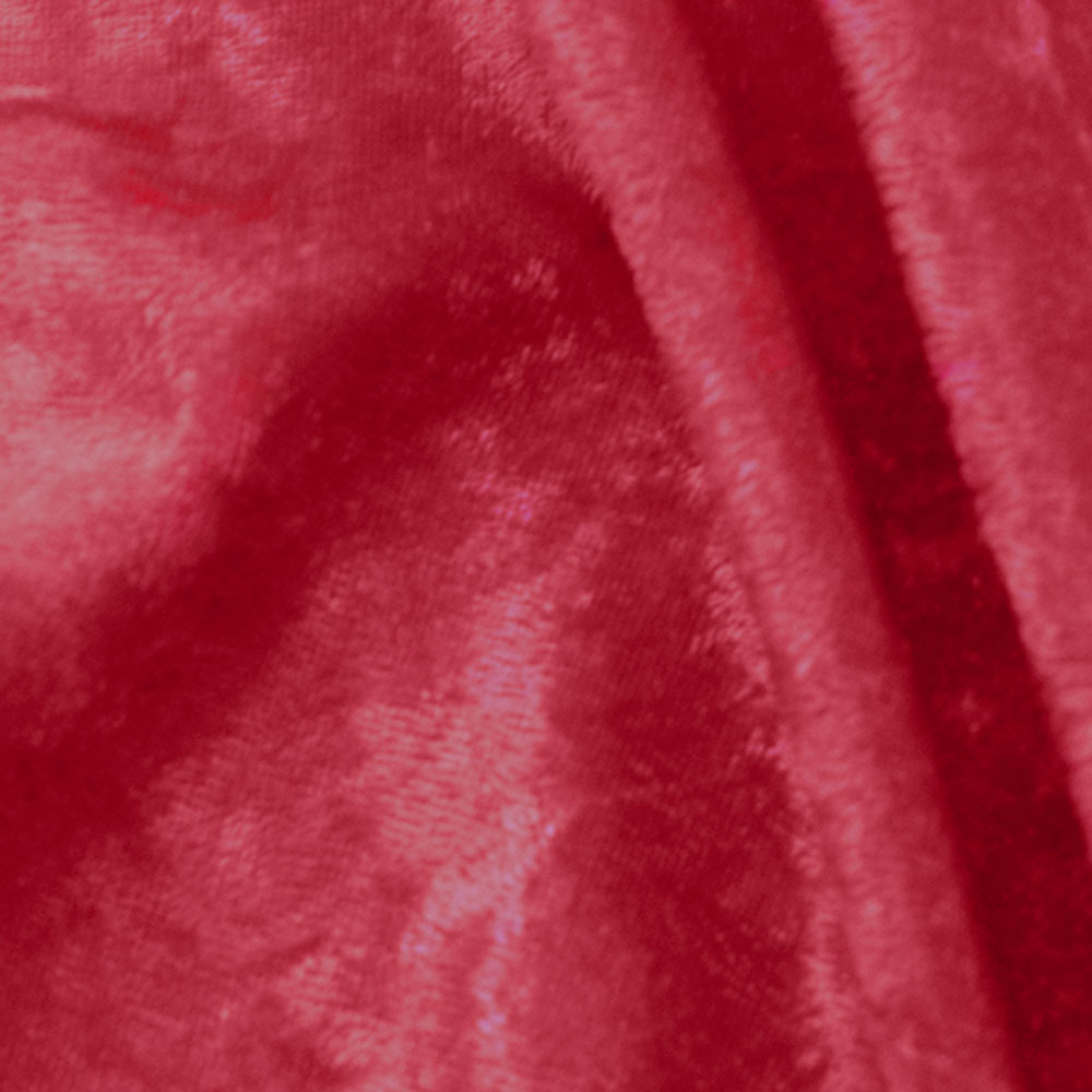 Fire Retardant Crushed Velvet Plain Dyed Fabric UK