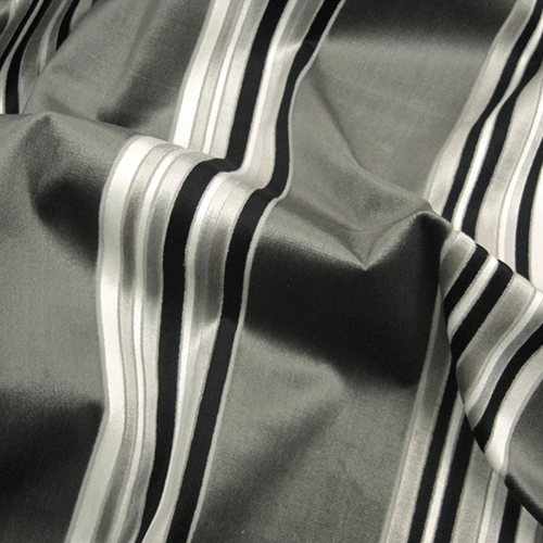 black and white striped curtain fabric