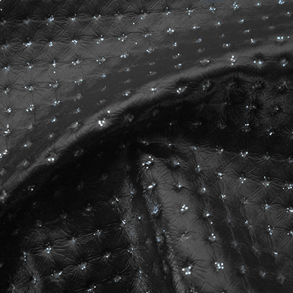black leatherette fabric