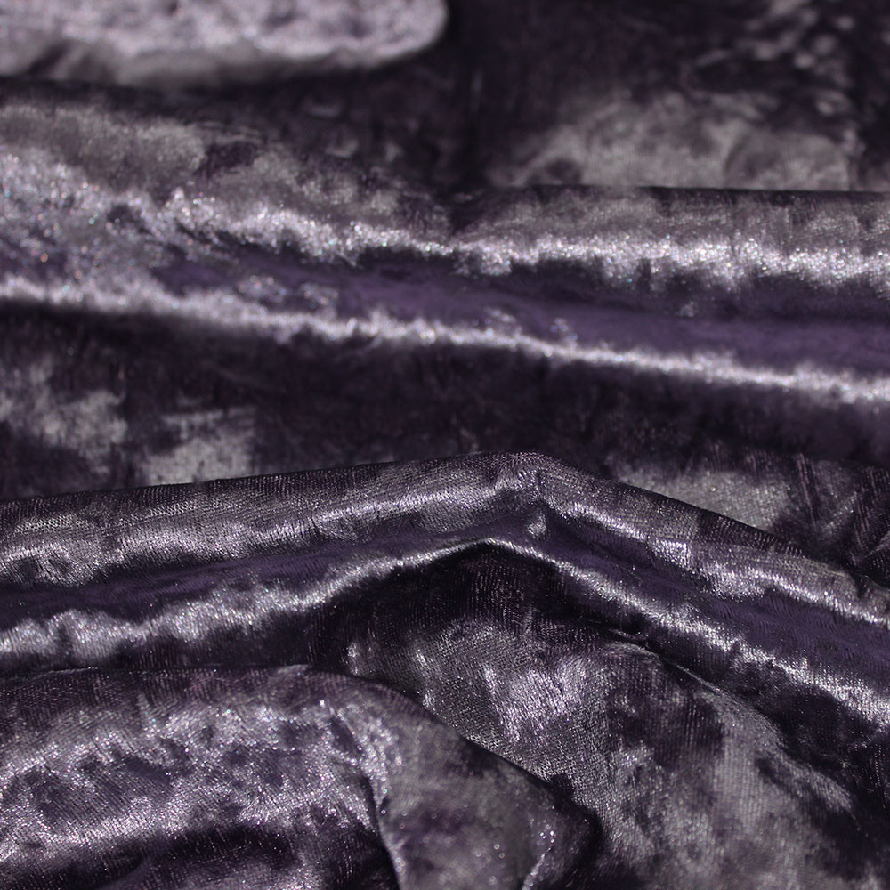 Bling Crushed Velvet Upholstery Fire Retardant Fabric UK