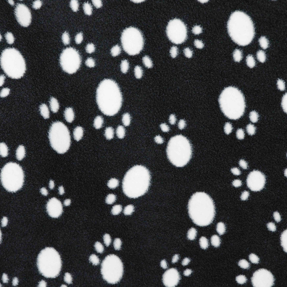Paw Print Fleece Fabric Fabric UK