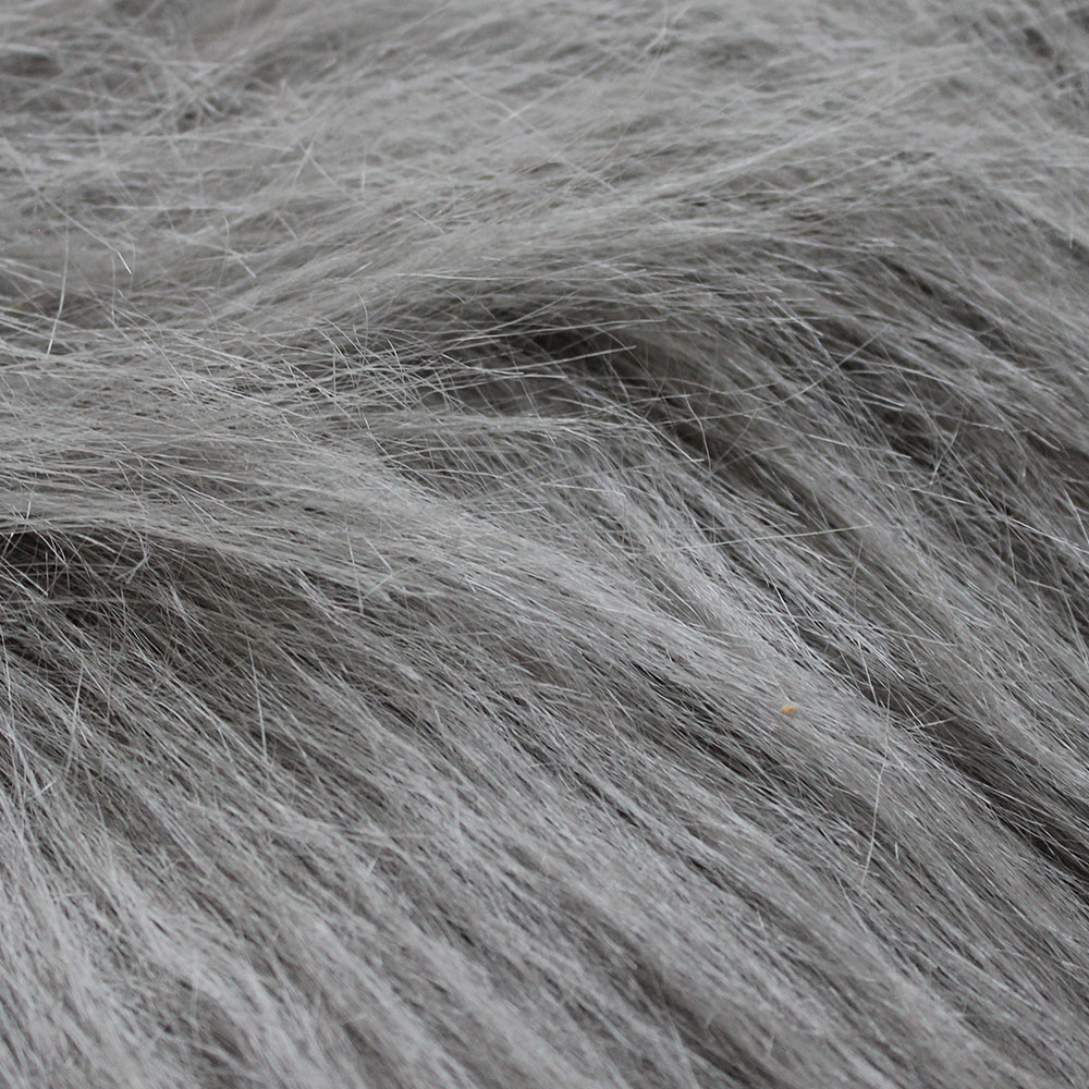 Grey Wolf Long Hair Fur D Fabric Uk