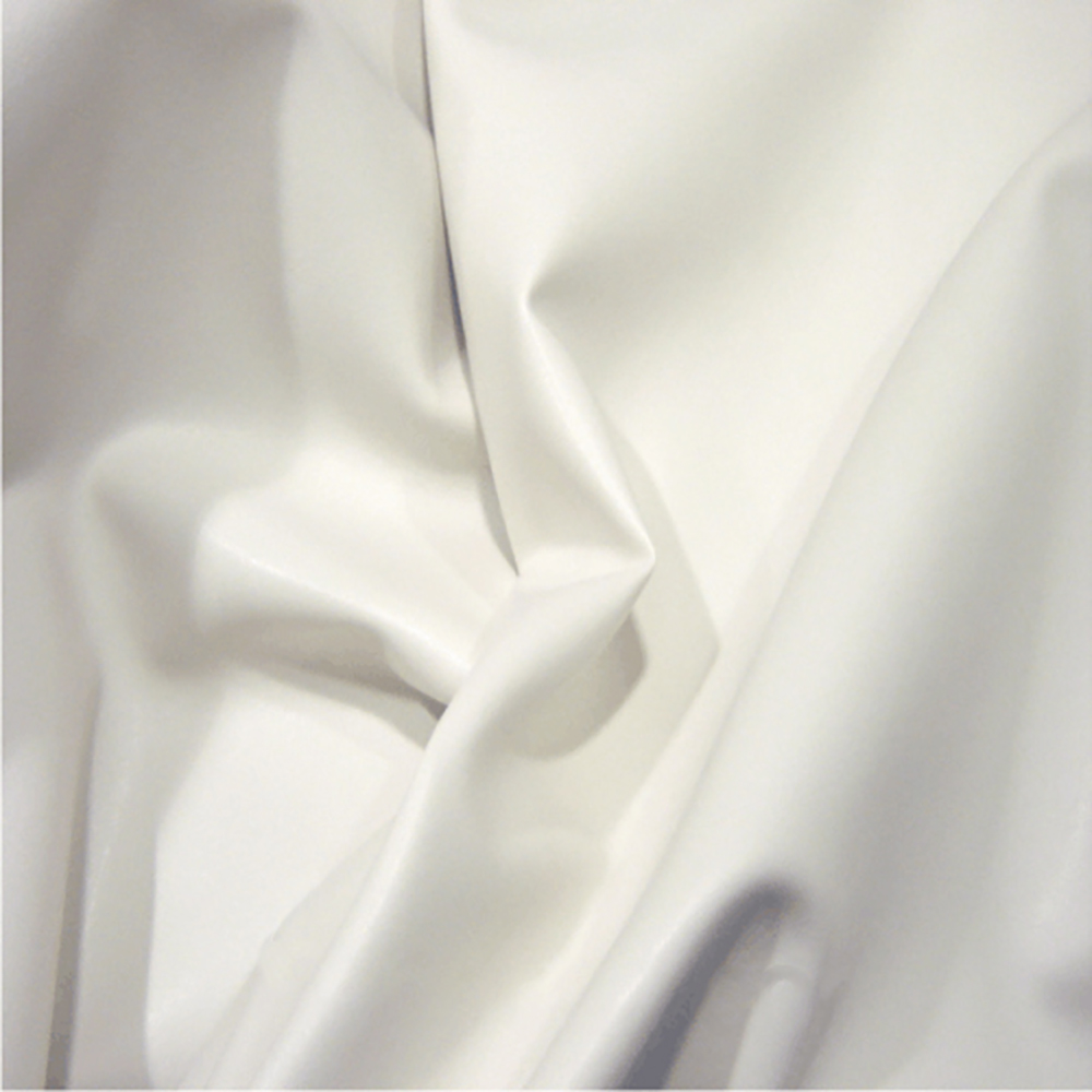 white leatherette fabric