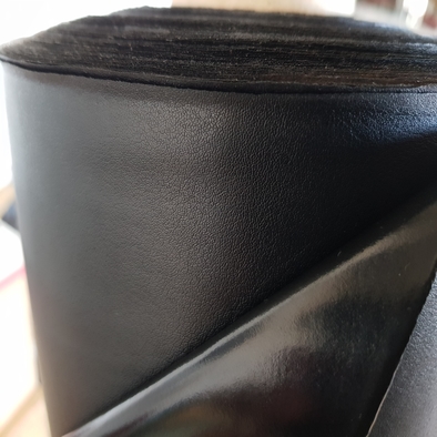 Black Leatherette Fabric Vinyl Faux Reversible Gloss
